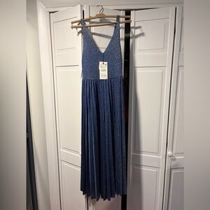 Zara Limited Knit Metallic Dress